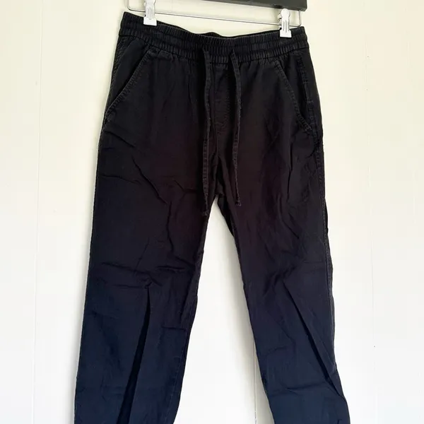GAP Easy Pant Cotton Blend Drawstring Lightweight Black XS - Image 2
