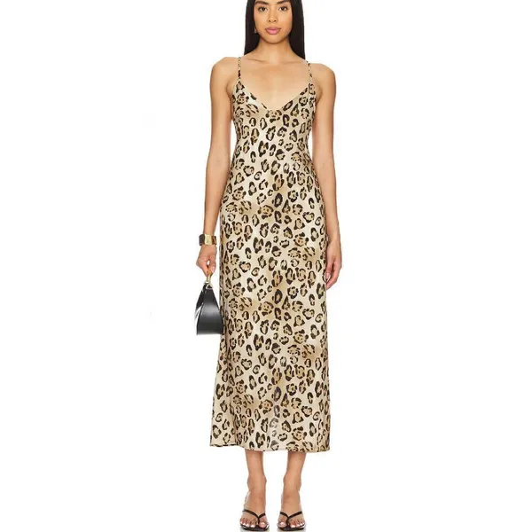 New. PQ leopard midi dress/coverup. XS/S. Retails 154 - Image 5