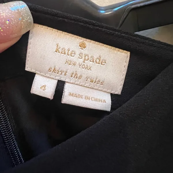 Elegant Kate Spade Black Women's Skirt‎ size 4 - Image 4