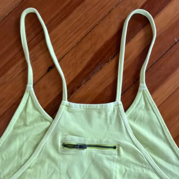 Free People FP Movement Hot Shot Onesie Jumper in Bright Yellow Size XL - Image 6