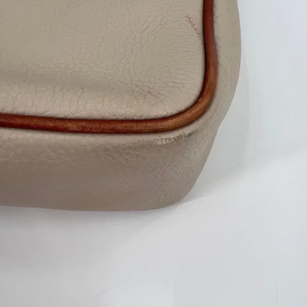 Dooney & Bourke Pebble Grain Leather Shoulder Bag Cream Tan Hobo Purse - Image 9