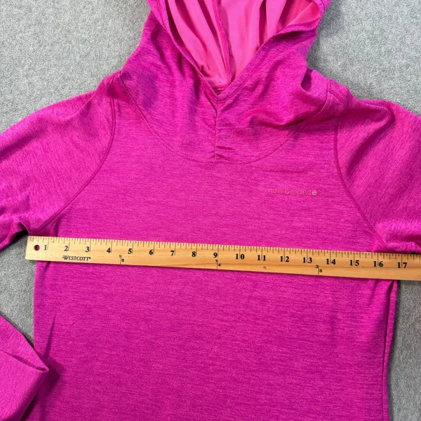 New Balance Training Hoodie Jacket Women's Medium Pink Pockets NB Dry Running - Image 6