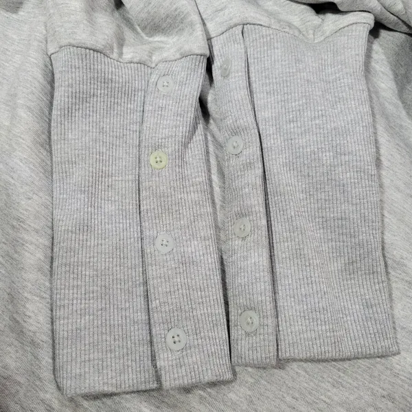 Nike Yoga‎ Women's Dri-Fit Gray Cropped Hoodie Sweatshirt Training XL - Image 12