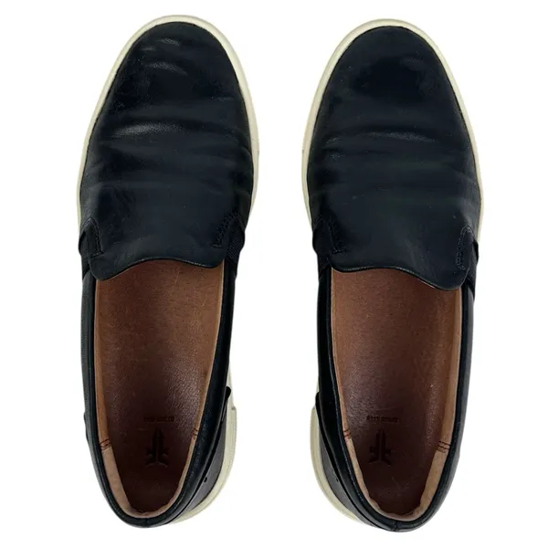 Frye Women's Ivy Black Leather Slip On Sneakers Casual‎ Shoes Size 6.5 - Image 7