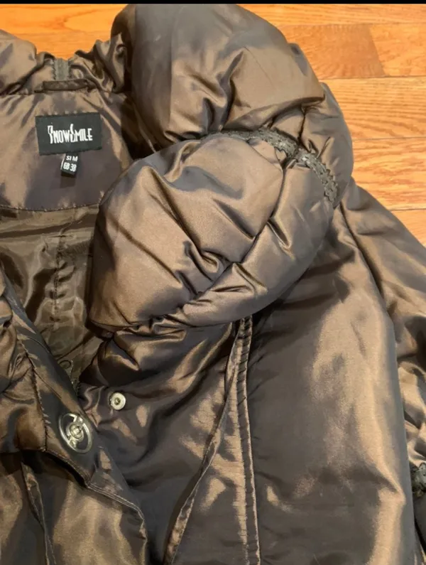 STUNNING VINTAGE TREASURE snowsmile metallic Brown Moscow Chic Quilted Puffer s - Image 8