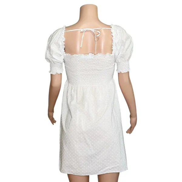HILL HOUSE Athena Nap Dress, White Swiss Dot, Small - Image 10