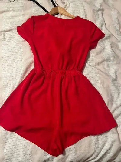Princess Polly Red Romper - Image 4