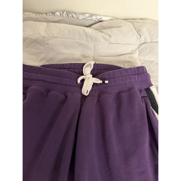 Nike Air Rare Purple White & Black Stripped Pants Large. - Image 10