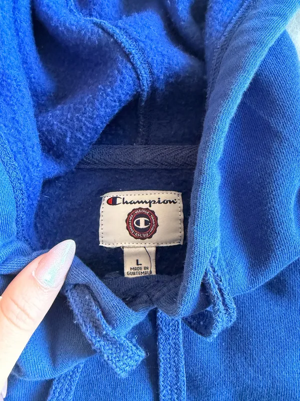 Champion Sweatshirt Hoodie Blue - Image 3