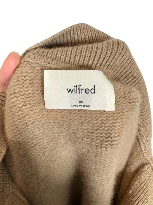 Aritzia Wilfred Luxe Cashmere Clara Sweater in Gold Camel - Image 13