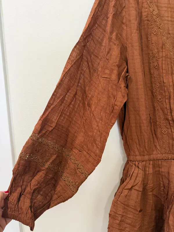 Nwt American Eagle Bohemian Tiered Western Dress - Image 6