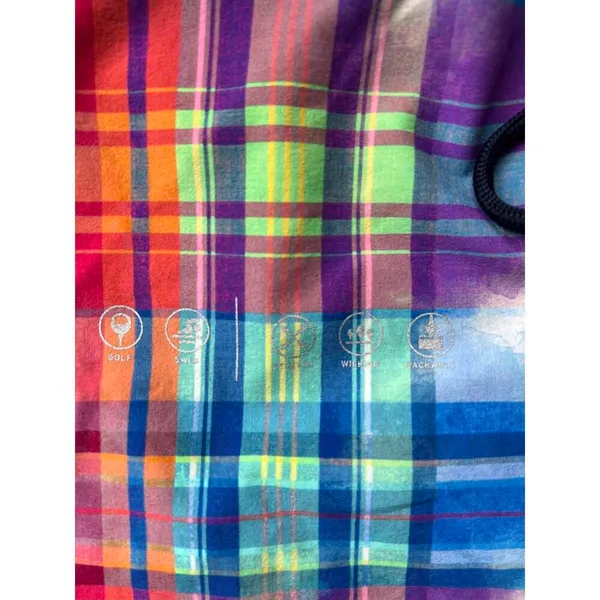 Polos Golf Ralph Lauren Drawstring Bag - Colorful Plaid Design - Image 4