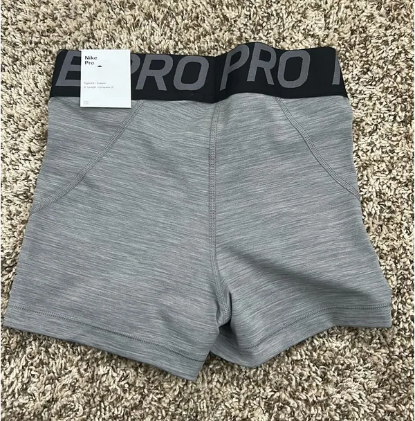 Nike Pro Shorts Spandex Grey - Image 3