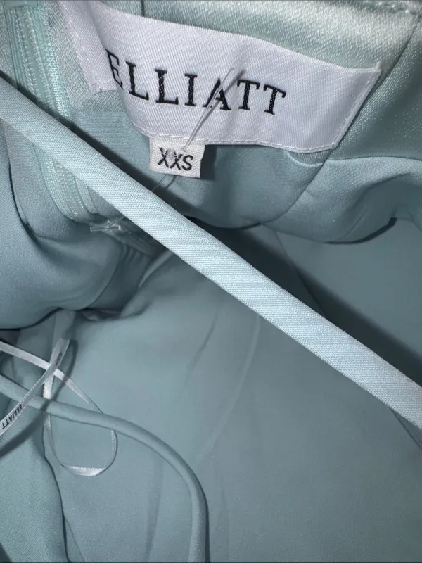NEW ELLIATT Marcella Strapless Sea Green Gown Sz XXS - Image 7