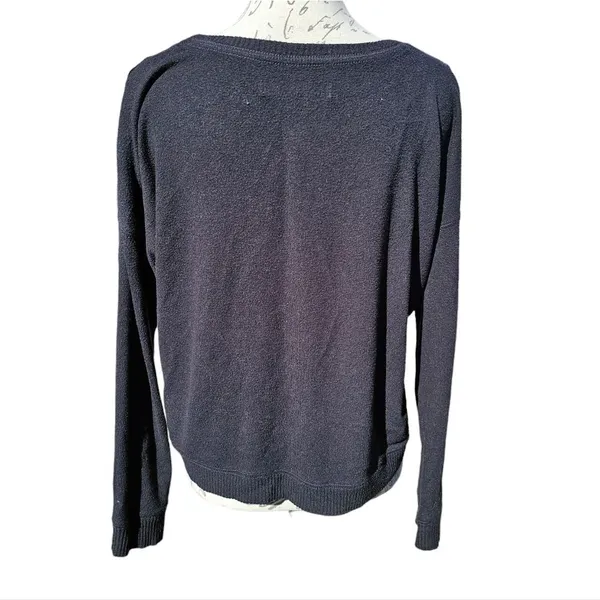 Abercrombie & Fitch Women's Black‎ Long Sleeve Crew Neck Pullover Sweater Size S - Image 2