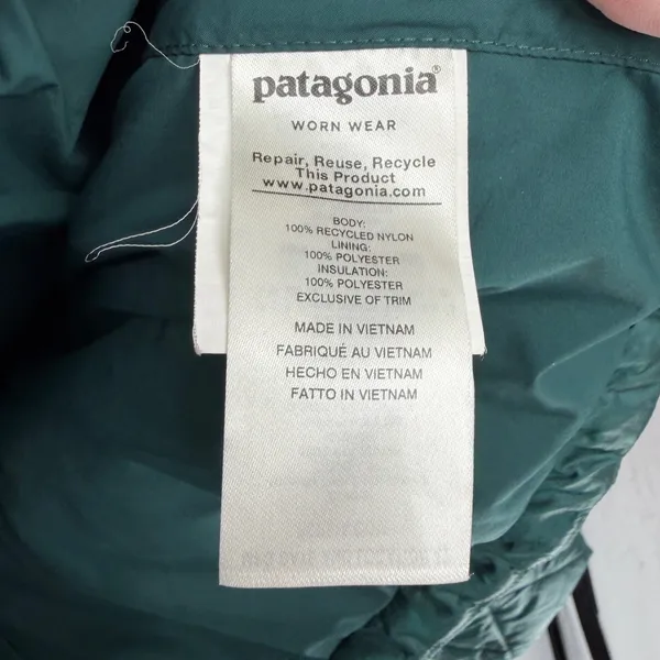 Patagonia Radalie Jacket Women XS Green Quilted Insulated Full Zip 27690 - Image 7