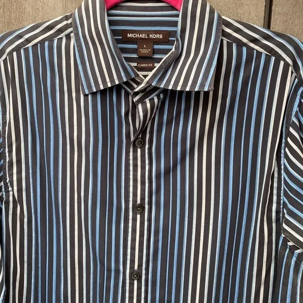 Michael Kors Classic Fit Striped Shirt - Image 2