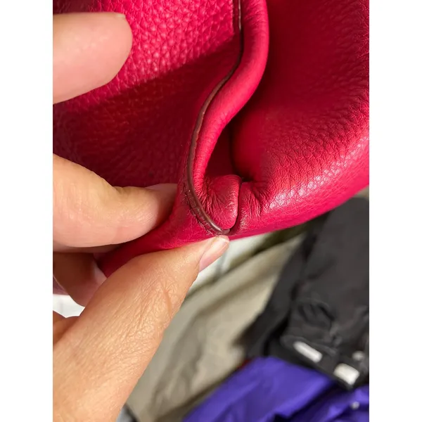 Coach Madison Satchel Bag Womens Medium Pink Good Pebbled‎ Leather Crossbody - Image 15