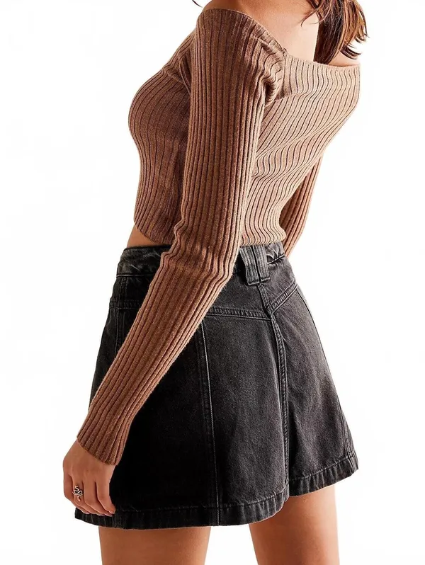We The Free Midnight Sun Skort Free People NWT Twilight Zone Size 25 - Image 2