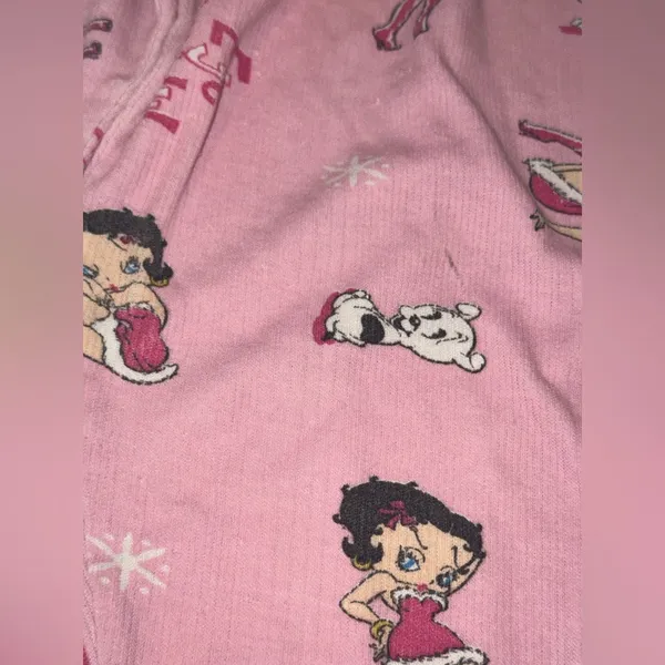 90’s Pink Betty Boop loungewear pants XL - Image 3