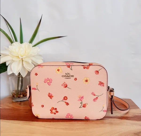 Coach NWT Pink MINI CAMERA BAG WITH MYSTICAL FLORAL PRINT - Image 6