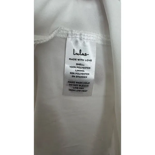 Lulus 2010s Ivory Swiss Dot Mesh Bustier Tiered Dress Medium - Image 14