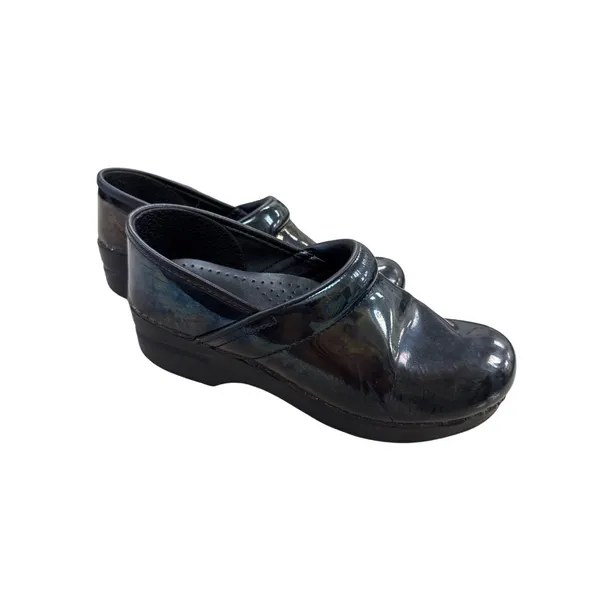 Dansko Womens Black Leather Clogs Shoes Size 8.5 SKU 7180 - Image 4