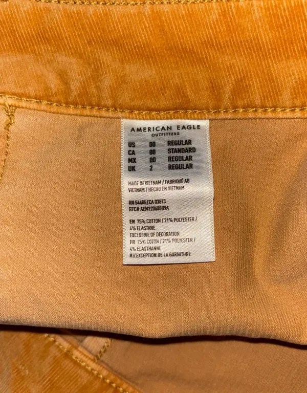 American Eagle Mustard Corduroy Skirt - Image 7