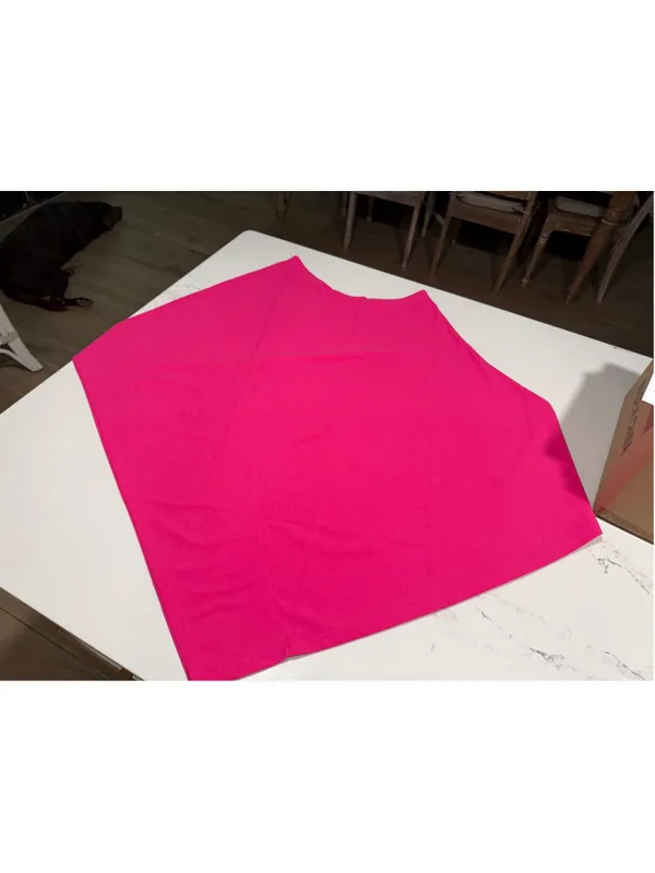NEW Hot Pink Poncho Cape Large Size 0 - Image 2