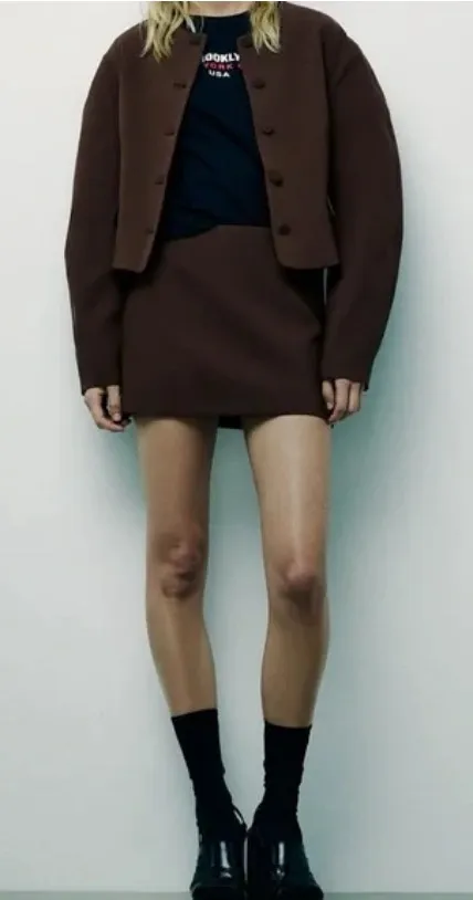 ZARA Brown Mini Skirt - Image 2