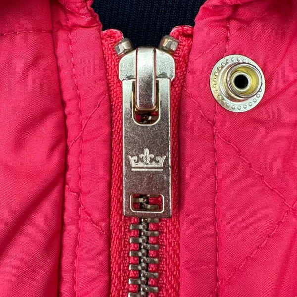 Peter Millar | Small | Women's Red Quilted Lightweight Rainbow Plaid Lined Vest - Image 7