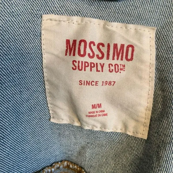 Mossimo denim medium wash M normcore basic classic jacket - Image 3