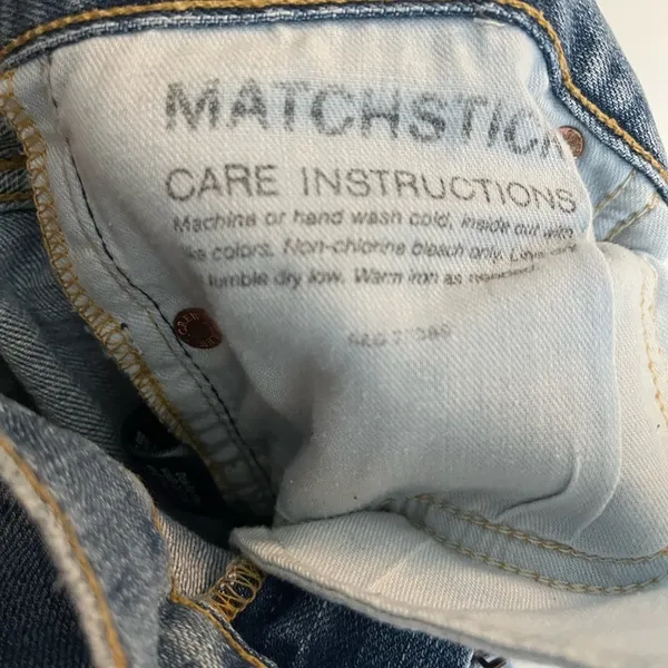 J. Crew Y2K Jeans Women's 27 Blue Denim Matchstick Stretch Mid/low Rise Straight - Image 4