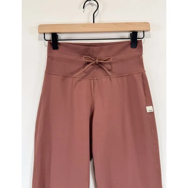 Vuori Womens Pants Pink Daily Jogger High Rise Stretch Running Hiking Yoga XS - Image 7