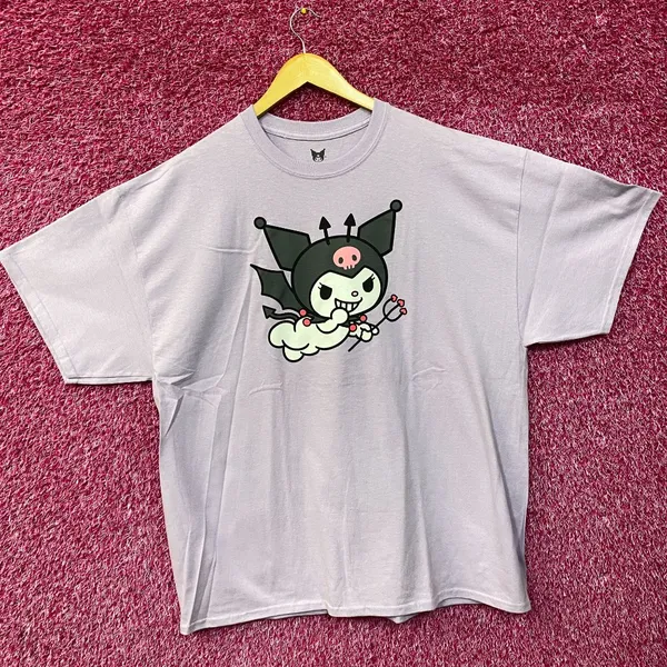 Kuromi The Naughty Kawaii Flying Fiend Sanrio Anime T-Shirt 2XL - Image 3