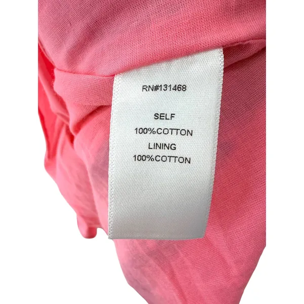 Avara Susana Maxi Dress XS NWT Pink Tropical Parrot Palm Rick Rack Cotton Tiered - Image 7