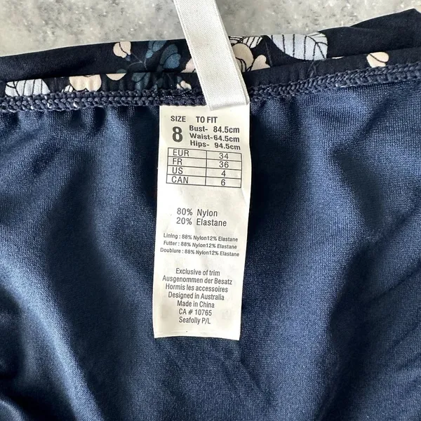 Seafolly Splendour Tie Side Hipster Bikini Bottom Indigo - Image 6