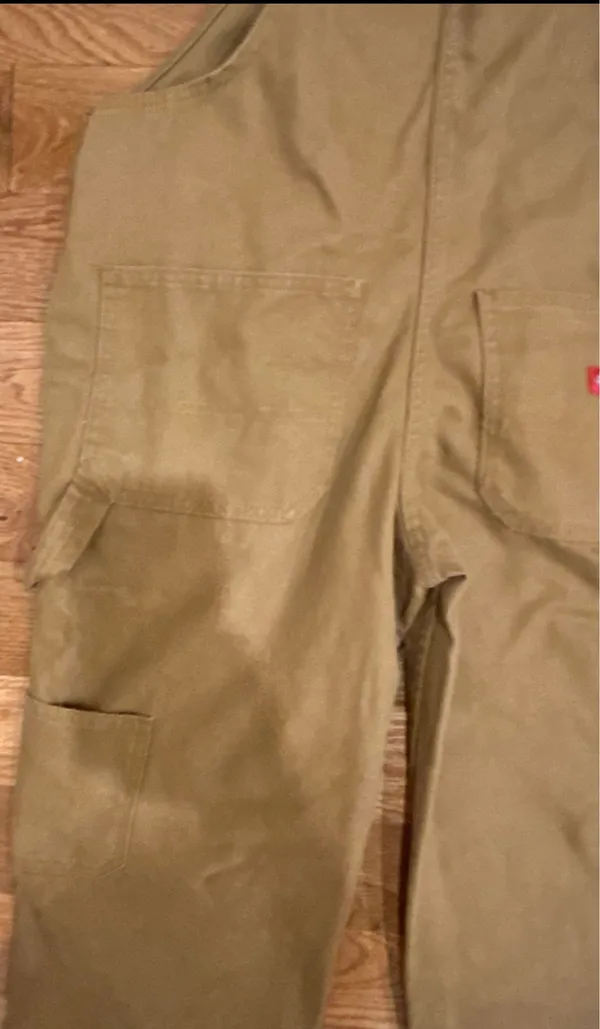 Dickies NWT Relaxed Fit Bib heritage Overalls - Rinsed Brown Duck size M - Image 11