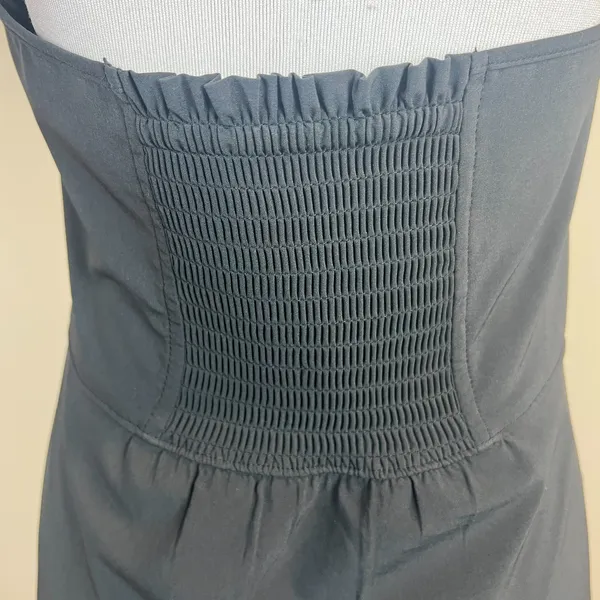 Athleta Halter Dress Womens 8 Black Athletic Go Anywhere Sundress Smocked Padded - Image 11