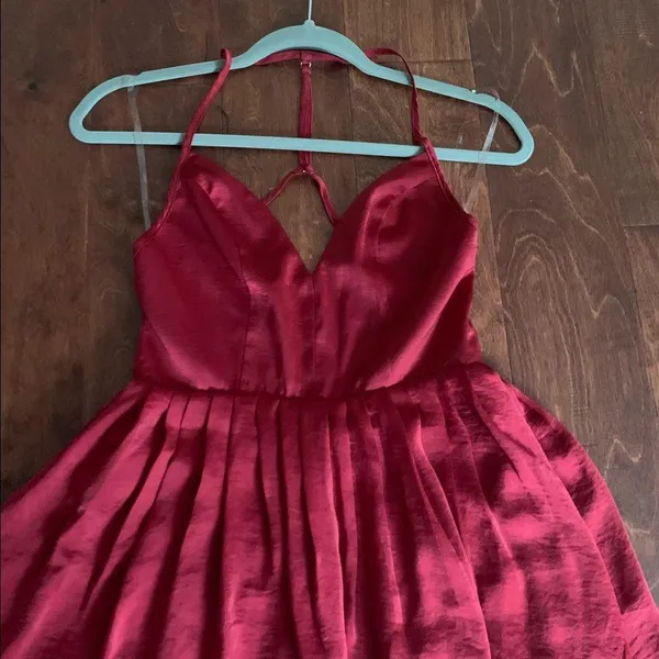 NBD REVOLVE - Silk Red Dress - Image 3