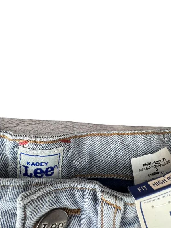 Lee Two-Tone High-Rise Flare Jeans in Dark and Light Blue Kacey Musgraves NWT - Image 4