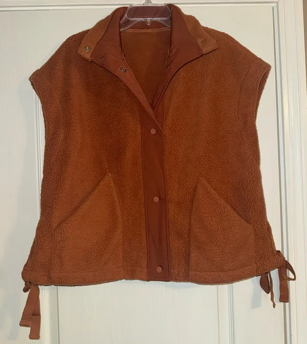 Rust orange yeokou Sherpa button - Image 6