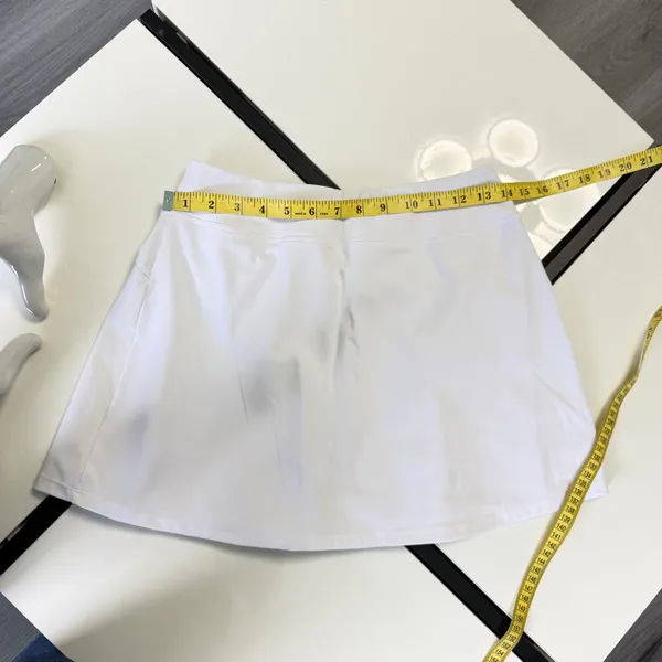 Stelle Women’s White High-Waisted Pleated Tennis Skort with Pocket - Size S - Image 6