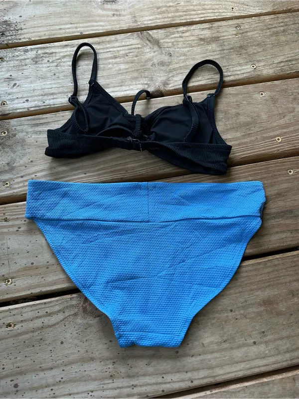 Aerie bikini set blue black - Image 4