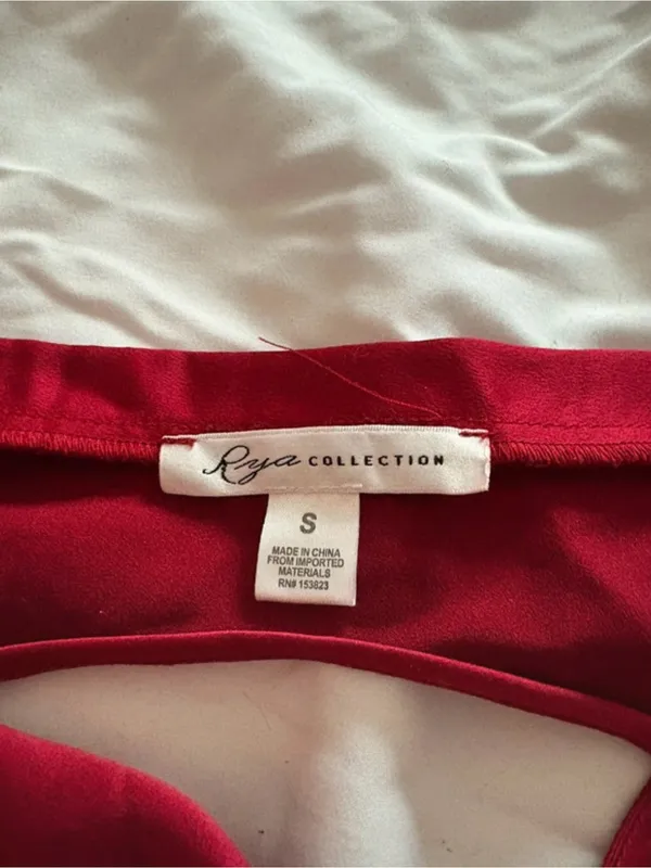 Rya Collection red satin slip , size S - Image 3