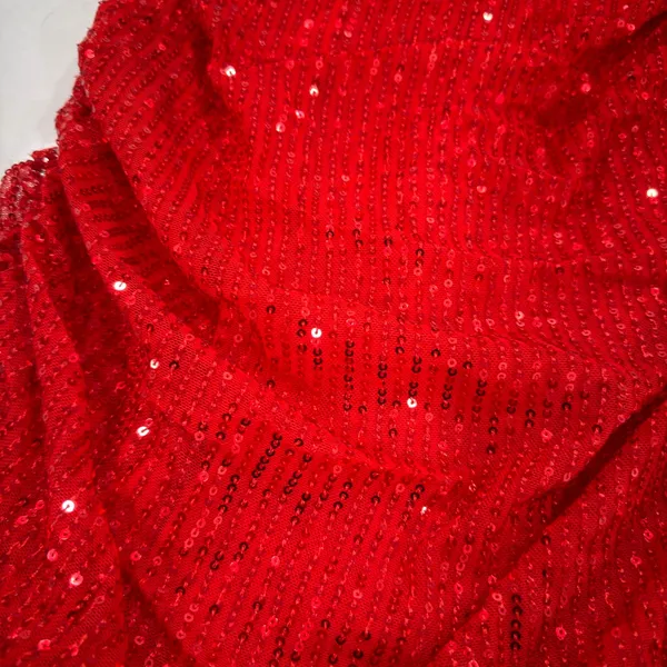 Bold Red Strapless Dress Size 6 - Image 2