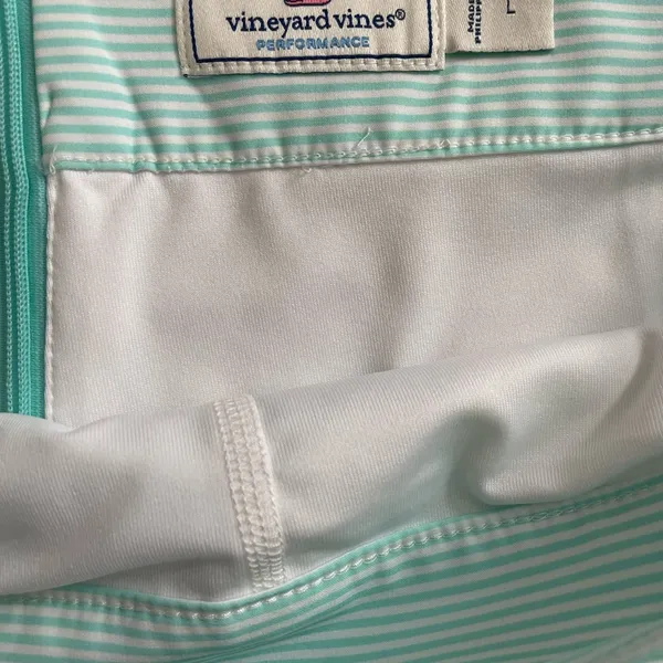 Vineyard Vines Light Green Stripe Striped Skirt Skort - Image 3