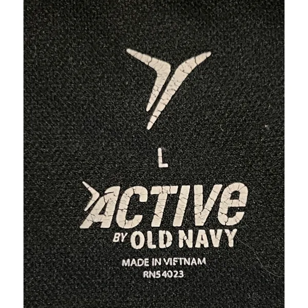Old Navy Active Sports Bra Womens Large Black Keyhole Racerback Padded Stretch - Image 3