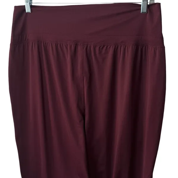 NEW Fabletics Maj Pocket Pant‎ Burgundy Moisture Wicking Athletic Outdoors 1X - Image 6