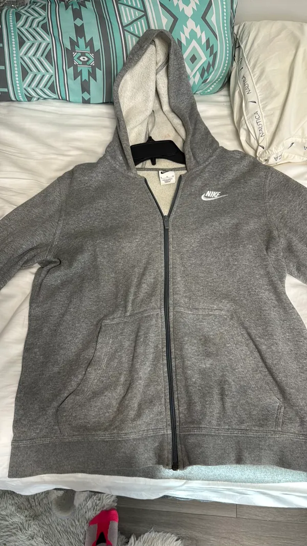 Gray Nike Zip-Up - Image 2